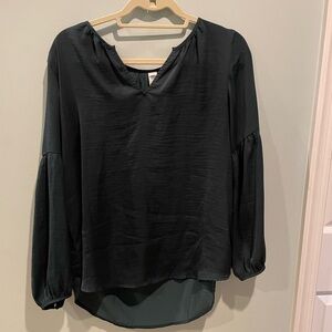 Old Navy Dark Green Relaxed Blouse